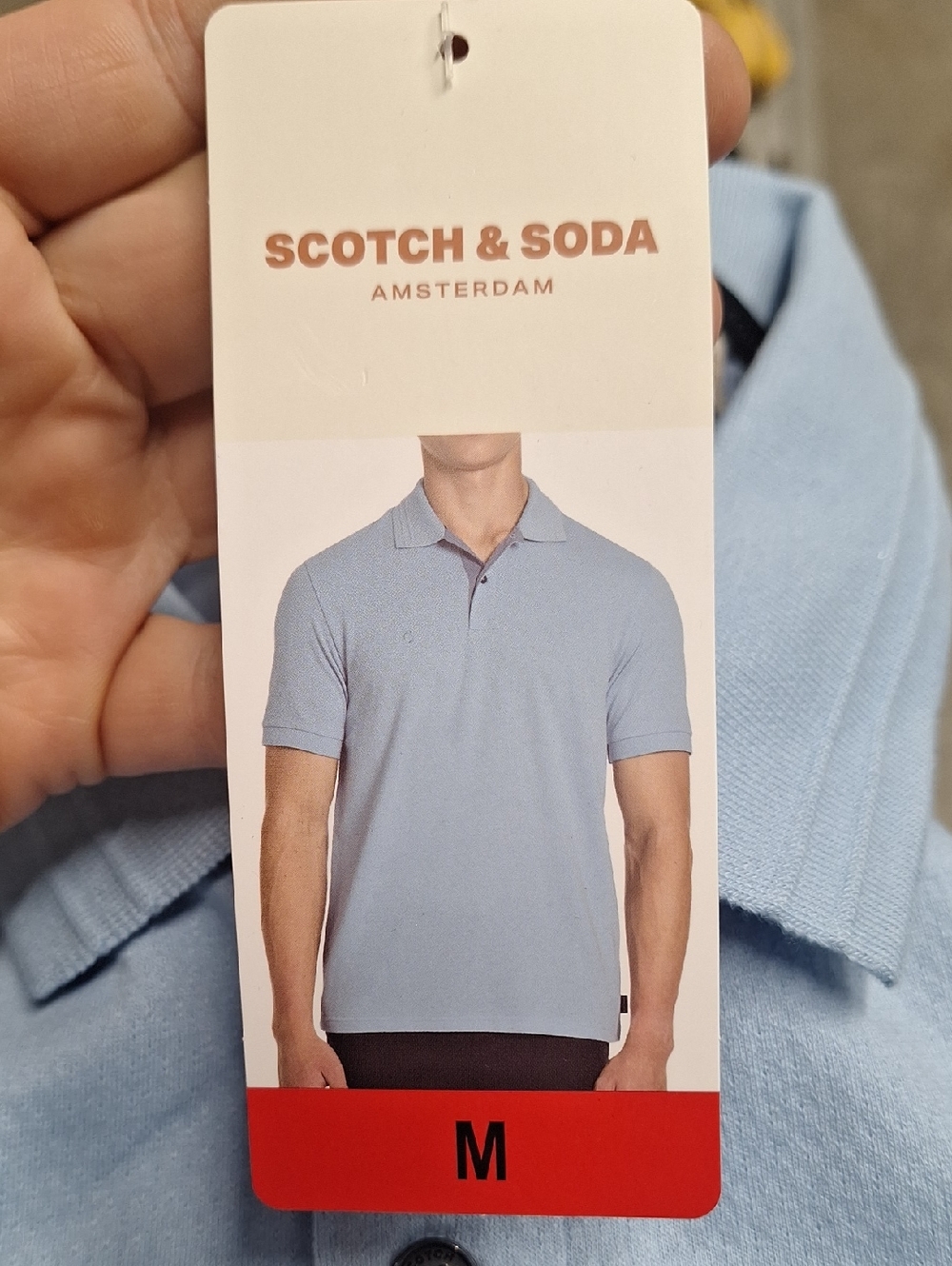 Scotch & Soda Men's Pale Blue Polo